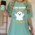 History Teacher Halloween History Class School For Men Women Kids Women's Comfort Colors T-Shirt Chalky Mint