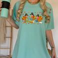 Turkey Reading Books Fall Thanksgiving Teacher Student Women's Comfort Colors T-Shirt Chalky Mint Turkey Reading Books Fall Thanksgiving Teacher Student Women's Comfort Colors T-Shirt Chalky Mint