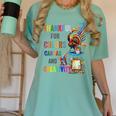 Turkey Thanksgiving Art Teacher Costume Tee For Artists Women's Comfort Colors T-Shirt Chalky Mint