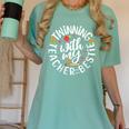 Twin Day For Spirit Week Teacher Bestie Matching Women's Comfort Colors T-Shirt Chalky Mint Twin Day For Spirit Week Teacher Bestie Matching Women's Comfort Colors T-Shirt Chalky Mint