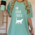 Un Deux Trois Cat Shirt French Teacher Women's Comfort Colors T-Shirt Chalky Mint Un Deux Trois Cat Shirt French Teacher Women's Comfort Colors T-Shirt Chalky Mint