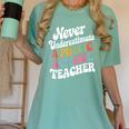 Never Underestimate a Public School Teacher Public Education Women's Comfort Colors T-Shirt Chalky Mint Never Underestimate a Public School Teacher Public Education Women's Comfort Colors T-Shirt Chalky Mint