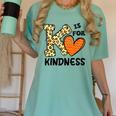 Unity Day K Is For Kindness Anti Bullying Orange Teacher Men Women Kids Women's Comfort Colors T-Shirt Chalky Mint
