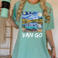 Van Go Retro Vanlife Art Teacher Women's Comfort Colors T-Shirt Chalky Mint Van Go Retro Vanlife Art Teacher Women's Comfort Colors T-Shirt Chalky Mint