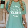 Vocaloid Voice Vocal Music Teacher Singer Singing Women's Comfort Colors T-Shirt Chalky Mint Vocaloid Voice Vocal Music Teacher Singer Singing Women's Comfort Colors T-Shirt Chalky Mint