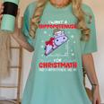 I Want A Hippopotenuse For Christmath Math Teacher Christmas Women's Comfort Colors T-Shirt Chalky Mint I Want A Hippopotenuse For Christmath Math Teacher Christmas Women's Comfort Colors T-Shirt Chalky Mint