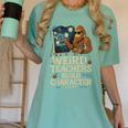 Weird Teachers Build Character Van Bigfoot Art Women's Comfort Colors T-Shirt Chalky Mint Weird Teachers Build Character Van Bigfoot Art Women's Comfort Colors T-Shirt Chalky Mint