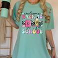 Welcome Back To School 2024 Teachers Students First Day Women's Comfort Colors T-Shirt Chalky Mint
