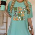 Wild About 2nd Grade Teacher Student First Day Of School Women's Comfort Colors T-Shirt Chalky Mint Wild About 2nd Grade Teacher Student First Day Of School Women's Comfort Colors T-Shirt Chalky Mint