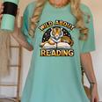 Wild About Reading Tiger For Teachers & Students Women's Comfort Colors T-Shirt Chalky Mint Wild About Reading Tiger For Teachers & Students Women's Comfort Colors T-Shirt Chalky Mint