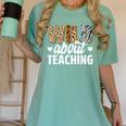 Wild About Teaching Teacher Teaching Back To School Women's Comfort Colors T-Shirt Chalky Mint Wild About Teaching Teacher Teaching Back To School Women's Comfort Colors T-Shirt Chalky Mint
