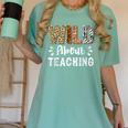 Wild About Teaching Teacher Lover Animals Leopard Zebra Women's Comfort Colors T-Shirt Chalky Mint Wild About Teaching Teacher Lover Animals Leopard Zebra Women's Comfort Colors T-Shirt Chalky Mint