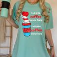 I Will Drink Coffee Here Or There Teacher Teaching Women's Comfort Colors T-Shirt Chalky Mint I Will Drink Coffee Here Or There Teacher Teaching Women's Comfort Colors T-Shirt Chalky Mint