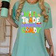 Will Trade Students For Candy Teacher Cute Halloween Costume Women's Comfort Colors T-Shirt Chalky Mint Will Trade Students For Candy Teacher Cute Halloween Costume Women's Comfort Colors T-Shirt Chalky Mint