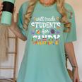 Will Trade Students For Candy Teacher Halloween Costume Tee Women's Comfort Colors T-Shirt Chalky Mint Will Trade Students For Candy Teacher Halloween Costume Tee Women's Comfort Colors T-Shirt Chalky Mint