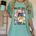 Women Halloween The Teacher Tour Ghosts Pencil Pumpkins Women's Comfort Colors T-Shirt Chalky Mint Women Halloween The Teacher Tour Ghosts Pencil Pumpkins Women's Comfort Colors T-Shirt Chalky Mint