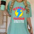 Wonder Teacher Costume Shirt Teacher Halloween Costume Tee Women's Comfort Colors T-Shirt Chalky Mint