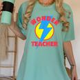 Wonder Teacher Teacher Halloween Tshirt Women's Comfort Colors T-Shirt Chalky Mint Wonder Teacher Teacher Halloween Tshirt Women's Comfort Colors T-Shirt Chalky Mint