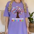 100 Days In The Books Reading Teacher 100th Day Of School Women's Comfort Colors T-Shirt Violet 100 Days In The Books Reading Teacher 100th Day Of School Women's Comfort Colors T-Shirt Violet