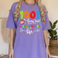 100 Days Of Living That 2nd Grade Life Boy Girl Teacher Women's Comfort Colors T-Shirt Violet 100 Days Of Living That 2nd Grade Life Boy Girl Teacher Women's Comfort Colors T-Shirt Violet