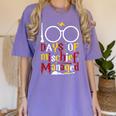 100 Days Of Mischief Managed Teacher Kid 100th Day Of School Women's Comfort Colors T-Shirt Violet 100 Days Of Mischief Managed Teacher Kid 100th Day Of School Women's Comfort Colors T-Shirt Violet