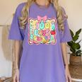 100 Days Of School Preppy 100th Day Of School Teacher Kids Women's Comfort Colors T-Shirt Violet 100 Days Of School Preppy 100th Day Of School Teacher Kids Women's Comfort Colors T-Shirt Violet