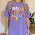 100 Days Of School Teacher And Student Women's Comfort Colors T-Shirt Violet 100 Days Of School Teacher And Student Women's Comfort Colors T-Shirt Violet