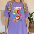 100th Day Of School Teachers Kids Child Happy 100 Days Women's Comfort Colors T-Shirt Violet