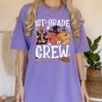 1st Grade Boo Crew Cute Ghost Halloween Teacher Kids Women's Comfort Colors T-Shirt Violet 1st Grade Boo Crew Cute Ghost Halloween Teacher Kids Women's Comfort Colors T-Shirt Violet
