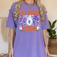 1st Grade Boo Crew First Grade Teacher Kids Happy Halloween Women's Comfort Colors T-Shirt Violet