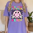 In My 1st Grade Era Smile Face Back To School Teacher Kid Women's Comfort Colors T-Shirt Violet