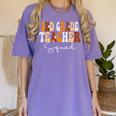 2nd Grade Teacher Squad Cute Women Groovy Fall Autumn Lovers Women's Comfort Colors T-Shirt Violet 2nd Grade Teacher Squad Cute Women Groovy Fall Autumn Lovers Women's Comfort Colors T-Shirt Violet