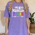 4 Teachers Or Parents Tiny Human Tamer Tee T-Shirt Women's Comfort Colors T-Shirt Violet