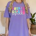 4th Grade Squad Fourth Teacher Student Team Back To School Women's Comfort Colors T-Shirt Violet