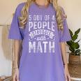 5 Out Of 4 People Struggle With Math Teacher Science Women's Comfort Colors T-Shirt Violet