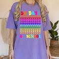 50 Days Of School Hearts Teacher Happy 50th Day Of School Women's Comfort Colors T-Shirt Violet