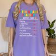 5th Grade Teacher Report Card Appreciation Men Women Women's Comfort Colors T-Shirt Violet