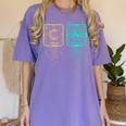 6 7 Science Chemistry Teacher Periodic Table Meme Women's Comfort Colors T-Shirt Violet