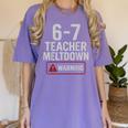 67 Don't Say 6-7 Again Teacher Shirt 67 Sarcastic Meme Women's Comfort Colors T-Shirt Violet 67 Don't Say 6-7 Again Teacher Shirt 67 Sarcastic Meme Women's Comfort Colors T-Shirt Violet
