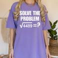 67 Meme Math Six Seven Teacher Brainrot Joke Women's Comfort Colors T-Shirt Violet