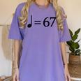 67 Music Meme Slang Musician Kids Music Teacher Women's Comfort Colors T-Shirt Violet