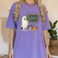 67 Teacher Halloween Ghost Six Seven Meme Math Joke Women's Comfort Colors T-Shirt Violet
