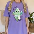 AAC Ghost Tell Me About It Speech Pathology AAC Sped Teacher Women's Comfort Colors T-Shirt Violet AAC Ghost Tell Me About It Speech Pathology AAC Sped Teacher Women's Comfort Colors T-Shirt Violet