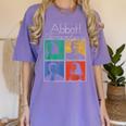 Abbott Elementary Colorful Pop Art Teachers TV Show Women's Comfort Colors T-Shirt Violet Abbott Elementary Colorful Pop Art Teachers TV Show Women's Comfort Colors T-Shirt Violet