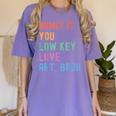 Admit It You Low Key Love Art Bruh Artist Art Teacher Women's Comfort Colors T-Shirt Violet Admit It You Low Key Love Art Bruh Artist Art Teacher Women's Comfort Colors T-Shirt Violet