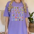Alphabet Animals Back To School Pre-K Kindergarten Teacher Women's Comfort Colors T-Shirt Violet Alphabet Animals Back To School Pre-K Kindergarten Teacher Women's Comfort Colors T-Shirt Violet