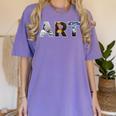 Art Artist Painting Teacher T Shirt Mona Lisa Great Wave For Men Women Women's Comfort Colors T-Shirt Violet
