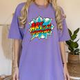 Art Is My Superpower Comic Artist Art Teacher Superhero Women's Comfort Colors T-Shirt Violet Art Is My Superpower Comic Artist Art Teacher Superhero Women's Comfort Colors T-Shirt Violet