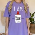Art Teacher T-Shirt I Am The Glue Women's Comfort Colors T-Shirt Violet