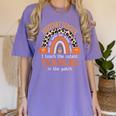 Assistant Teacher Rainbow Leopard Halloween Teacher Women's Comfort Colors T-Shirt Violet Assistant Teacher Rainbow Leopard Halloween Teacher Women's Comfort Colors T-Shirt Violet